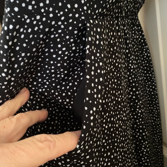 Sam Edelman Jumpsuit Black and White Polka Dot - Picture 7 of 12